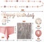 Rose Gold Birthday Party Decoration - Happy Birthday Banner Carousel 2