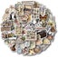 Vintage Stickers, Aesthetic Cottagecore Decor, 50 Pieces Waterproof Vinyl Sticke Carousel 1