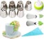 Nozzle Set, Professional Stainless Steel Russian Nozzle Attachments Cupcake Dec Carousel 1