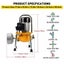Drain Cleaner Machine Snake Electric 700W Plumbing Sewerage Pipe 66ft 20m Carousel 5