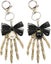 2pcs Creative Skull Hand Skeleton Keyring Key Chains Halloween Keyring Bowknot P Carousel 1