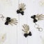 2pcs Creative Skull Hand Skeleton Keyring Key Chains Halloween Keyring Bowknot P Carousel 4