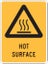 Warning Sign | Hot Surface-W300mm x H450mm-Single Sided Carousel 1