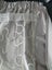 LARGE Cream Embroidered organza voile/net curtain, 3m wide Carousel 3