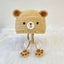 Handmade Crochet Bear Hat with Milk Cotton Yarn for Babies and Toddlers Carousel 1