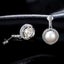 Silver Pearl Crystal Earrings "Dariya" Carousel 5