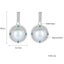 Silver Pearl Crystal Earrings "Dariya" Carousel 6
