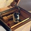 Mechanical Cigarette Dispenser Box with Marquetry Inlay & Bird – c1930s Carousel 9
