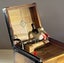 Mechanical Cigarette Dispenser Box with Marquetry Inlay & Bird – c1930s Carousel 11