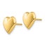 14k Solid Yellow Gold Heart Post Stud Earrings, 10mm Carousel 2