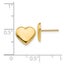 14k Solid Yellow Gold Heart Post Stud Earrings, 10mm Carousel 4