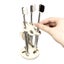 Elosung White Creative Ceramic Toothbrush Holder Makeup Brush & Eyebrow Pencil O Carousel 1