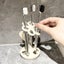 Elosung White Creative Ceramic Toothbrush Holder Makeup Brush & Eyebrow Pencil O Carousel 3