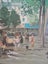 Vintage Print Beautiful Market Scene Carousel 5