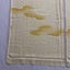 Vintage Japanese Yellow Woven Cloud Silk Fabric Pieces X2 Kimono Panels Carousel 2