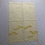 Vintage Japanese Yellow Woven Cloud Silk Fabric Pieces X2 Kimono Panels Carousel 7