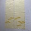Vintage Japanese Yellow Woven Cloud Silk Fabric Pieces X2 Kimono Panels Carousel 10