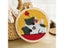 Punch Needle Starter Kit For Cat Floral Rug Hooking With Adjustable Embroidery Carousel 1