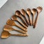 9PCS Wooden Utensils Set Kitchen Cooking Spoons Carousel 6