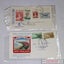First Day Covers - 1955 Stamp Centenary & 1965 Anzac 50th Anniversary Carousel 1