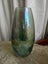 Brilliant Retro Crystal Polka Dot Silver-Blue Larger Vase - Bohemia or Sweden? Carousel 4