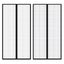 Insect Door Curtain 210 X 100 Cm 2 Pcs Magnet Black Carousel 1