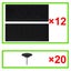 Insect Door Curtain 210 X 100 Cm 2 Pcs Magnet Black Carousel 7