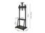 TV Stand TV Bracket with Wheels Carousel 8