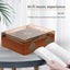 Portable CD Player Transparent Dust Cover Support CD Headphones Brown Carousel 4