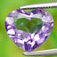 2.03carat 9x8mm VS Heart Natural Unheated Purple Amethyst Gemstone, Uruguay Carousel 1