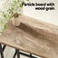 Artiss Coffee Table Side Table Walnut Anika Carousel 4