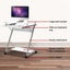 Artiss Computer Desk Keyboard Tray Shelf White 60CM Carousel 6