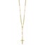 Jewelry Affairs 14K Yellow Gold Rosary Necklace, 4mm Beaded Chain, 24 inch Le... Carousel 1