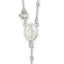 Jewelry Affairs Sterling Silver Religious Rosary Necklace, 18 inch, Beaded Ch... Carousel 2