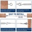 30M Stainless Steel Wire Rope Cable Kit Hooks Hanging Garden Railing Roll Carousel 4