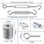 30M Stainless Steel Wire Rope Cable Kit Hooks Hanging Garden Railing Roll Carousel 6