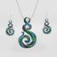 Blue & Green Purple Twist Pendant Set Carousel 1