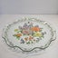 Vintage New Florence Japan Scallap Edge Plate Reverse Print Floral Image Carousel 1