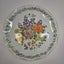 Vintage New Florence Japan Scallap Edge Plate Reverse Print Floral Image Carousel 2