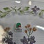 Vintage New Florence Japan Scallap Edge Plate Reverse Print Floral Image Carousel 3