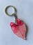 Red Caladium Acrylic Houseplant Keychain Carousel 1