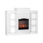 2000W Electric Fireplace Fire Heater White Carousel 3