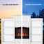 2000W Electric Fireplace Fire Heater White Carousel 6