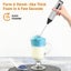 Elosung Rechargeable Electric Milk Frother Handheld Foam Maker Coffee Frothing W Carousel 4