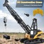 Rc Crane 1:14 2.4Ghz Construction Tower Excavator Truck Toy Kids Boys Gift Carousel 12