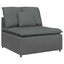Modular Sofa Centre Module With Cushions Dark Grey 100 Cm Aobaaon Carousel 2