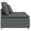 Modular Sofa Centre Module With Cushions Dark Grey 100 Cm Aobaaon Carousel 5