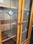 Outback Furniture Solid Pine Leadlight Glass Door Bookcase/ Display Cabinet Carousel 5