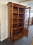 Outback Furniture Solid Pine Leadlight Glass Door Bookcase/ Display Cabinet Carousel 13