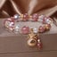 Bracelet women Luxury Glass Bead Bracelet Strawberry Accents Money Bag Charm, Carousel 1